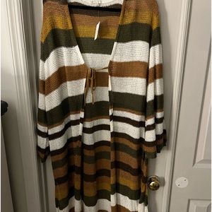 Full length below knees cardigan